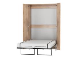 Cama Embutida AKL FURNITURE PRIVATE Teddy (Carvalho Sonoma - Madeira engenheirada - 135x42x216 cm)