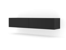 Móvel de TV AKL FURNITURE PRIVATE Bingo (Preto - Madeira engenheirada - 160x40x30 cm)
