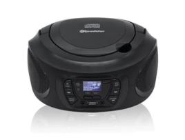 Leitor de Cd-Mp3 Usb Stereo Controlo Remoto Aux-In ROADSTAR Cdr-375D+/Bk Preto
