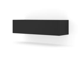 Móvel de TV AKL FURNITURE PRIVATE Bingo (Preto - Madeira engenheirada - 120x40x30 cm)
