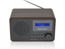 Rádio Portátil Vintage Digital Dab/ Dab+/ Fm ROADSTAR Hra-700D+/Wd Madeira