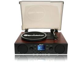 Gira-Discos de Vinil Rádio Fm /Dab+ Porta Usb/Sd Card Bluetooth ROADSTAR Ttr-8850Ed+Bt Madeira/ Preto