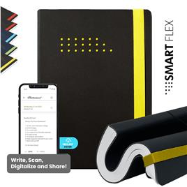 The SmartNotebook - Caderno Smart Flex, A5, Preto/Amarelo