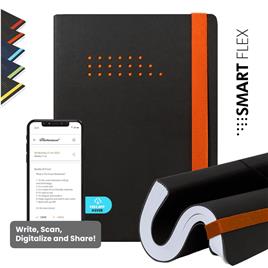 The SmartNotebook - Caderno Smart Flex, A5, Preto/Laranja