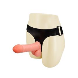 ARNÊS COM DILDO E TESTÍCULOS 17,5 CM