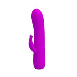 VIBRADOR DE SILICONE ROXO USB OMAR