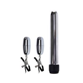 BAILE SET BULLET VIBRADOR E PINÇAS DE MAMILO COM VIBRAÇÃO TURBO