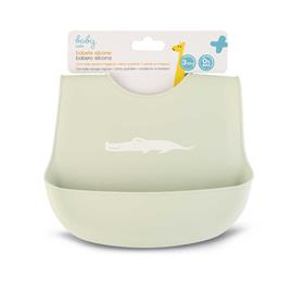 Babete Silicone Verde Baby Wells 1 un