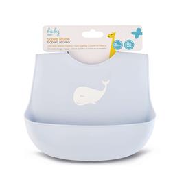 Babete Silicone Azul Baby Wells 1 un