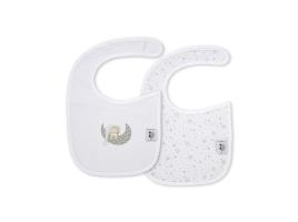 Babetes Interbaby Estrelas Cinzento Pack 2 Unidades
