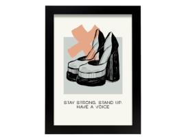 Póster Artemante NACNIC Pop. Suporte ilustrações artísticas modernas para decoração de interiores.