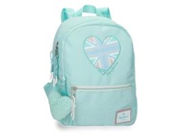 Mochila Escolar PEPE JEANS (25 x 32 x 12 - Poliéster - Azul)