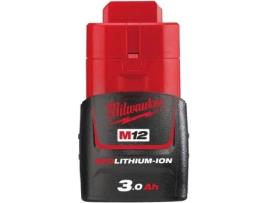 Bateria Vermelha de Íon de Lítio 12V - 3,0 Ah M12B3  MILWAUKEE