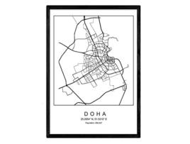 Póster NACNIC Mapa Doha (A3)