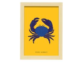 Póster Artemante NACNIC Pop. Great Crab moderno ilustrações artísticas para decoração de interiores.