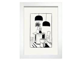 Póster NACNIC Pop Art Abstracto Diner Inspirado en el Postre (A4)