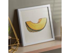 Póster NACNIC Sabor Natural Quadrado. de Frutas e Legumes Quadrados, Ilustrado com Desenhos de Cores.