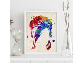 Sou Póster NACNIC de David Bowie Face. Cartazes Com Dige Acharel de Famous, Actors, Mysics