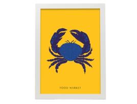 Póster Artemante NACNIC Pop. Great Crab moderno ilustrações artísticas para decoração de interiores.