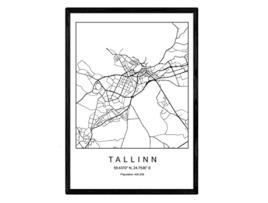 Póster NACNIC Mapa Tallinn (A4)