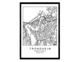 Póster NACNIC Mapa Trondheim (A4)