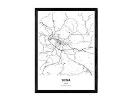 Póster NACNIC con mapa de Siena Italia (A4)