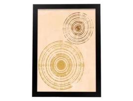 Póster NACNIC com Imagens Abstratas de Pinturas. Lig Of Art Exhibition. 'Abstract 2 Black Frame