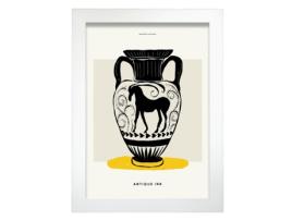 Póster Artemante NACNIC Pop. Ilustrações artísticas modernas de vaso de cabra da montanha para decoração de interiores.