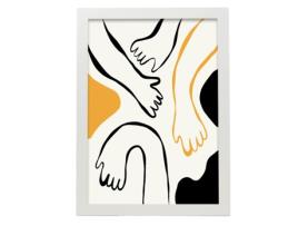 Póster Artemante NACNIC Pop. Ilustrações artísticas modernas desejáveis ??para decoração de interiores.