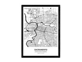 Póster NACNIC con mapa de Sacramento USA (A4)