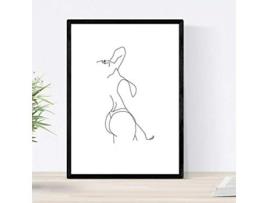 Póster NACNIC Desenhos e Esboços de Uma Linha (A4)