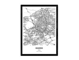 Póster NACNIC con mapa de Madrid España (A3)