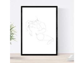 Póster NACNIC Desenhos e Esboços de Uma Linha (A4)