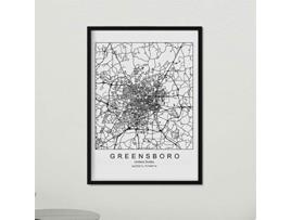 Póster NACNIC con mapa de Greensboro (A3)