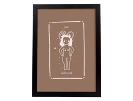 Póster NACNIC Áries. com Ilustrações Femininas Dos Sinais de Zodãaco