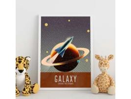 Póster NACNIC Galax y Lamina. com Ilustrações Espaciais Detalhadas. Imagens Coloridas de Saté Lite, Estrelas e Planetas.
