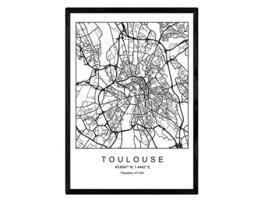 Póster NACNIC Mapa Toulouse (A4)