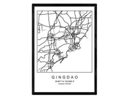 Póster NACNIC Mapa Qingdao (A4)