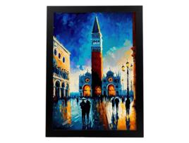 Póster NACNIC St. Marca Cuadrado Veneza Veneza Pintura Itália para O Str.