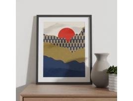 Póster Artemante NACNIC Pop. Amanhecer ilustrações artísticas modernas para decoração de interiores.