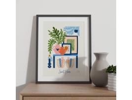 Póster Artemante NACNIC Pop. Sweet Home Ilustrações artísticas modernas para decoração de interiores.