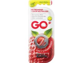 Ambientador para Carros NATURAL FRESH Fragrância Go Gel Juicy Strawberry 5ml
