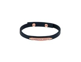 Pulseira ADORE | Allure Leather Pave Navette BR (RG/NAVY)