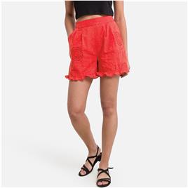 Naf Naf Calções Fabiana, em bordado inglês