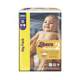 Fraldas Libero Newborn 2 Big Pack 3-6kg x86