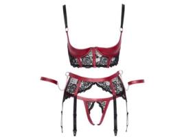 Set de Ligas Shelf COTTELLI BONDAGE (M - Vermelho)