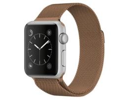Bracelete Pulseira Milanese Mesh para Apple Watch Series 7 45Mm Brown