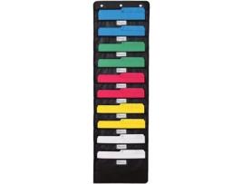 Organizador de Arquivos Suspensos WALLDECA 20 Bolsos (Preto)
