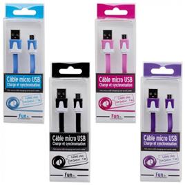 Cabo Micro USB Flat Bicolor