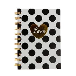 Caderno A6 Lunares 80 folhas 0.7 gr